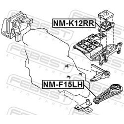 Uloženie motora FEBEST NM-F15LH - obr. 1