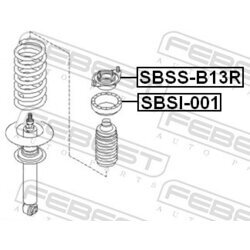 Ložisko pružnej vzpery FEBEST SBSS-B13R - obr. 1