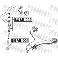 Uloženie vzpery nápravy FEBEST SGSB-002 - obr. 1