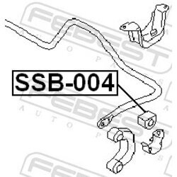 Uloženie priečneho stabilizátora FEBEST SSB-004 - obr. 1