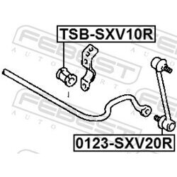 Uloženie priečneho stabilizátora FEBEST TSB-SXV10R - obr. 1