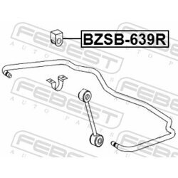 Uloženie priečneho stabilizátora FEBEST BZSB-639R - obr. 1