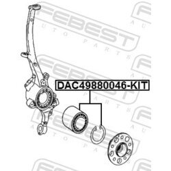 Ložisko kolesa - opravná sada FEBEST DAC49880046-KIT - obr. 1