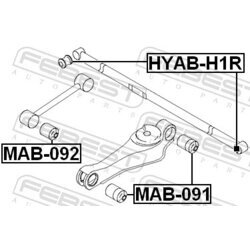 Uloženie riadenia FEBEST HYAB-H1R - obr. 1