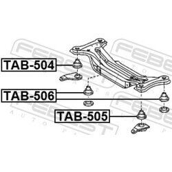 Uloženie - pomocný rám nosiča agregátov FEBEST TAB-505 - obr. 1