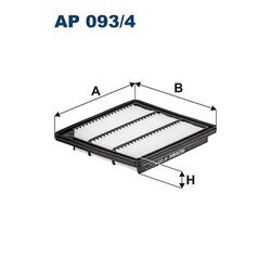 Vzduchový filter FILTRON AP 093/4