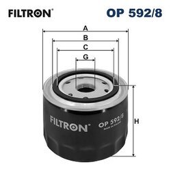 Olejový filter FILTRON OP 592/8