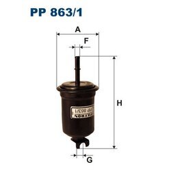 Palivový filter FILTRON PP 863/1