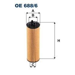 Olejový filter FILTRON OE 688/6