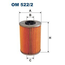 Olejový filter FILTRON OM 522/2