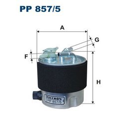 Palivový filter FILTRON PP 857/5