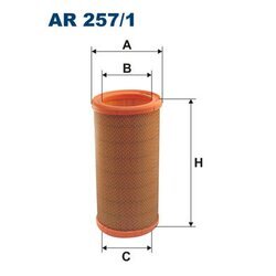 Vzduchový filter FILTRON AR 257/1