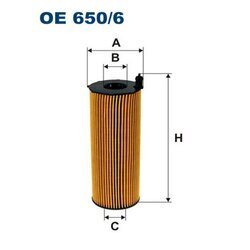 Olejový filter FILTRON OE 650/6
