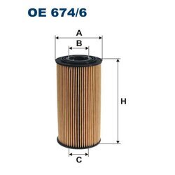 Olejový filter FILTRON OE 674/6