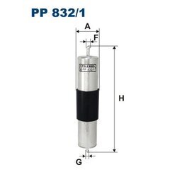 Palivový filter FILTRON PP 832/1