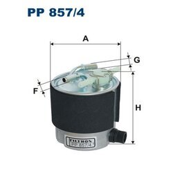 Palivový filter FILTRON PP 857/4