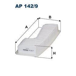 Vzduchový filter FILTRON AP 142/9