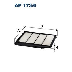 Vzduchový filter FILTRON AP 173/6