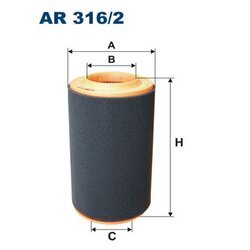 Vzduchový filter FILTRON AR 316/2