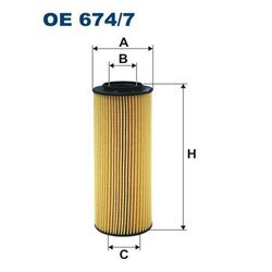 Olejový filter FILTRON OE 674/7