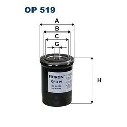 Olejový filter FILTRON OP 519