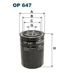 Olejový filter FILTRON OP 647