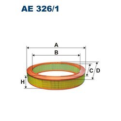 Vzduchový filter FILTRON AE 326/1