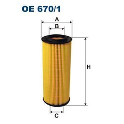 Olejový filter FILTRON OE 670/1