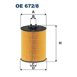 Olejový filter FILTRON OE 672/8