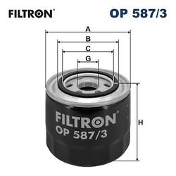 Olejový filter FILTRON OP 587/3