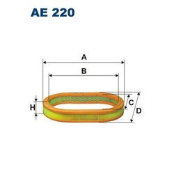 Vzduchový filter FILTRON AE 220