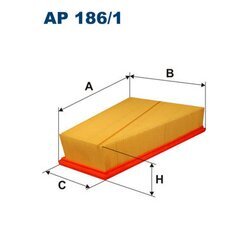 Vzduchový filter FILTRON AP 186/1