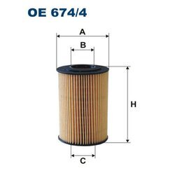 Olejový filter FILTRON OE 674/4