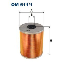 Filter pracovnej hydrauliky FILTRON OM 611/1