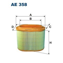 Vzduchový filter FILTRON AE 358