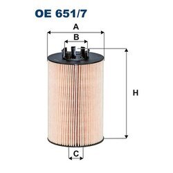 Olejový filter FILTRON OE 651/7