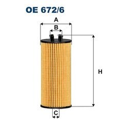 Olejový filter FILTRON OE 672/6