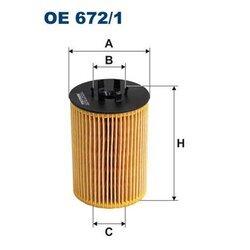 Olejový filter FILTRON OE 672/1