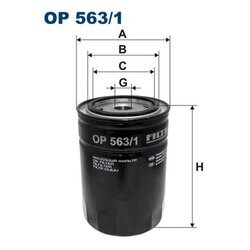 Olejový filter FILTRON OP 563/1