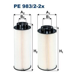 Palivový filter FILTRON PE 983/2-2x