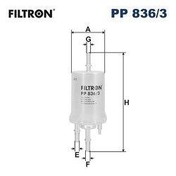 Palivový filter FILTRON PP 836/3