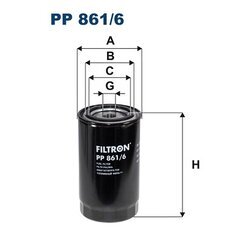 Palivový filter FILTRON PP 861/6