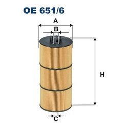 Olejový filter FILTRON OE 651/6