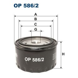 Olejový filter FILTRON OP 586/2