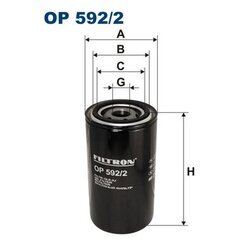 Olejový filter FILTRON OP 592/2