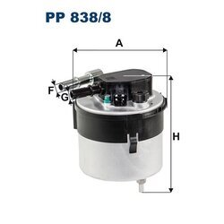 Palivový filter FILTRON PP 838/8