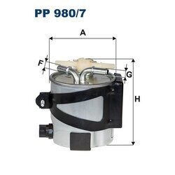 Palivový filter FILTRON PP 980/7