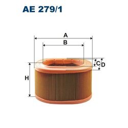 Vzduchový filter FILTRON AE 279/1