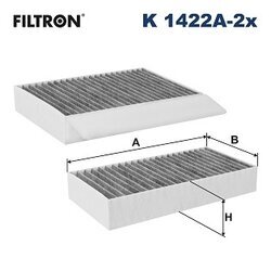 Filter vnútorného priestoru FILTRON K 1422A-2x