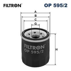 Olejový filter FILTRON OP 595/2